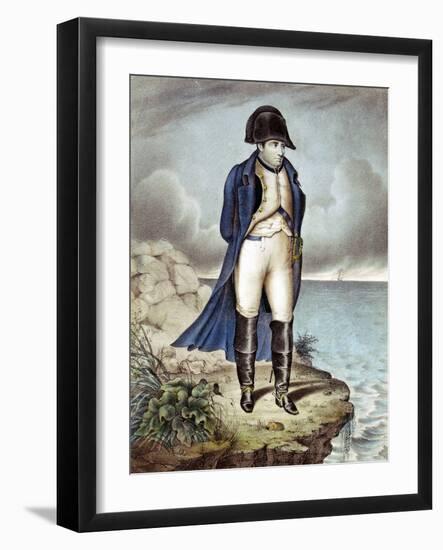 Napoleon I, Emperor of France, in Exile-null-Framed Giclee Print