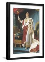 Napoleon I in His Coronation Robe, circa 1804-Francois Gerard-Framed Giclee Print