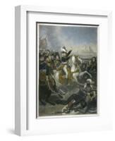 Napoleon I Napoleon at the Battle of the Pyramids-T.w. Huffan-Framed Art Print