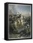 Napoleon I Napoleon at the Battle of the Pyramids-T.w. Huffan-Framed Stretched Canvas