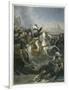 Napoleon I Napoleon at the Battle of the Pyramids-T.w. Huffan-Framed Art Print