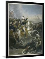 Napoleon I Napoleon at the Battle of the Pyramids-T.w. Huffan-Framed Art Print