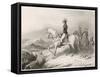 Napoleon I on His Horse During the Crossing of the St. Bernard Pass from France to Italy in 1796-Villerey-Framed Stretched Canvas