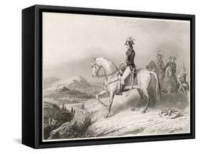 Napoleon I on His Horse During the Crossing of the St. Bernard Pass from France to Italy in 1796-Villerey-Framed Stretched Canvas