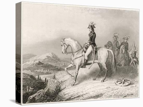 Napoleon I on His Horse During the Crossing of the St. Bernard Pass from France to Italy in 1796-Villerey-Stretched Canvas