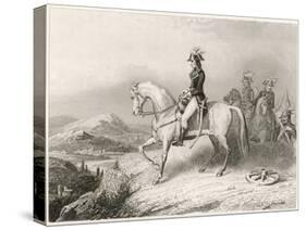 Napoleon I on His Horse During the Crossing of the St. Bernard Pass from France to Italy in 1796-Villerey-Stretched Canvas