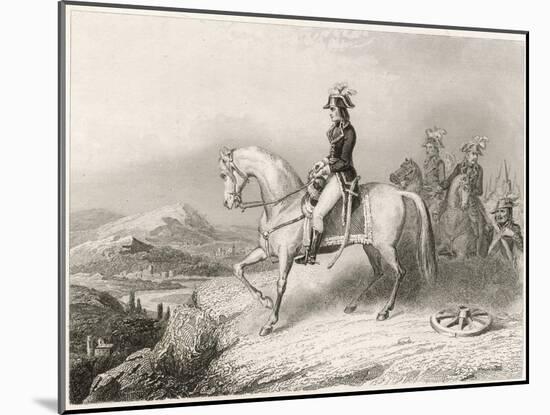 Napoleon I on His Horse During the Crossing of the St. Bernard Pass from France to Italy in 1796-Villerey-Mounted Art Print