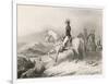 Napoleon I on His Horse During the Crossing of the St. Bernard Pass from France to Italy in 1796-Villerey-Framed Art Print