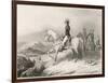 Napoleon I on His Horse During the Crossing of the St. Bernard Pass from France to Italy in 1796-Villerey-Framed Art Print