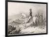 Napoleon I on His Horse During the Crossing of the St. Bernard Pass from France to Italy in 1796-Villerey-Framed Art Print