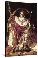 Napoleon I on His Imperial Throne-Jean-Auguste-Dominique Ingres-Stretched Canvas