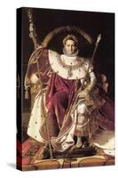 Napoleon I on His Imperial Throne-Jean-Auguste-Dominique Ingres-Stretched Canvas