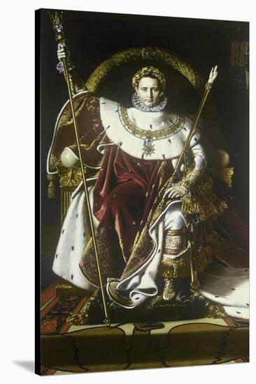 Napoleon I on the Imperial Throne-Jean-Auguste-Dominique Ingres-Stretched Canvas