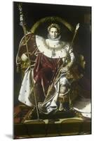 Napoleon I on the Imperial Throne-Jean-Auguste-Dominique Ingres-Mounted Art Print