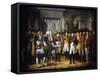 Napoleon I Receiving the Deputies of the Conservative Senate at the Royal Palace in Berlin-Rene Theodore Berthon-Framed Stretched Canvas