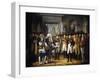 Napoleon I Receiving the Deputies of the Conservative Senate at the Royal Palace in Berlin-Rene Theodore Berthon-Framed Giclee Print