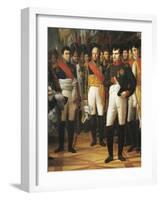 Napoleon I Receiving the Deputies of the Conservative Senate at the Royal Palace in Berlin-Rene Theodore Berthon-Framed Giclee Print