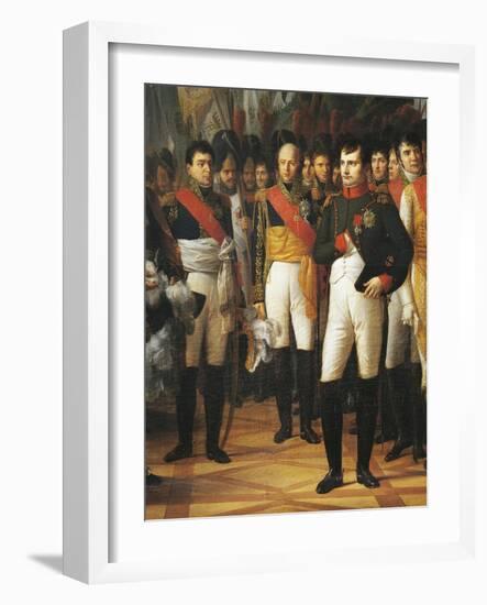 Napoleon I Receiving the Deputies of the Conservative Senate at the Royal Palace in Berlin-Rene Theodore Berthon-Framed Giclee Print