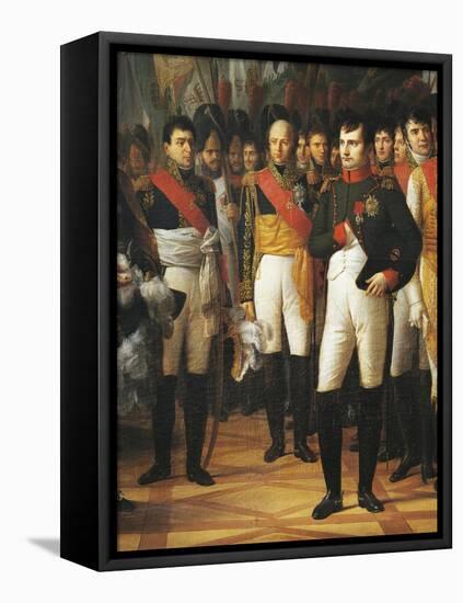 Napoleon I Receiving the Deputies of the Conservative Senate at the Royal Palace in Berlin-Rene Theodore Berthon-Framed Stretched Canvas