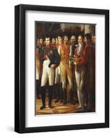 Napoleon I Receiving the Deputies of the Conservative Senate at the Royal Palace in Berlin-Rene Theodore Berthon-Framed Giclee Print