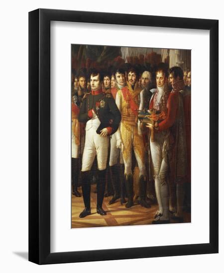 Napoleon I Receiving the Deputies of the Conservative Senate at the Royal Palace in Berlin-Rene Theodore Berthon-Framed Giclee Print