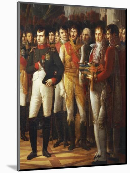 Napoleon I Receiving the Deputies of the Conservative Senate at the Royal Palace in Berlin-Rene Theodore Berthon-Mounted Giclee Print