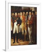 Napoleon I Receiving the Deputies of the Conservative Senate at the Royal Palace in Berlin-Rene Theodore Berthon-Framed Giclee Print