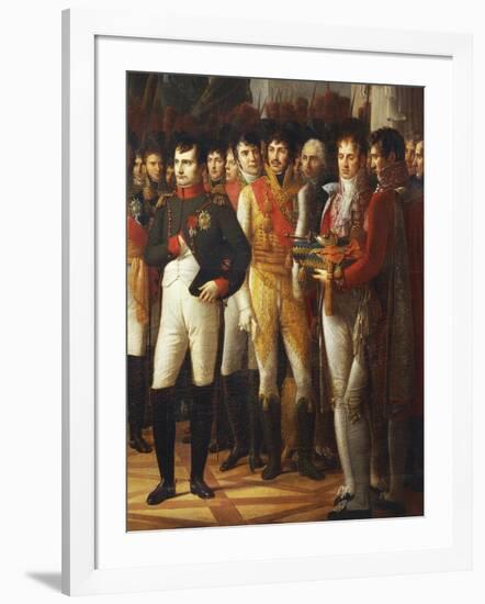 Napoleon I Receiving the Deputies of the Conservative Senate at the Royal Palace in Berlin-Rene Theodore Berthon-Framed Giclee Print