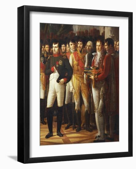 Napoleon I Receiving the Deputies of the Conservative Senate at the Royal Palace in Berlin-Rene Theodore Berthon-Framed Giclee Print