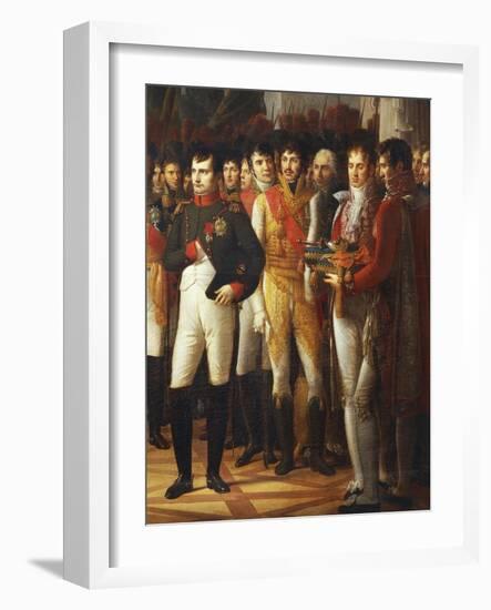 Napoleon I Receiving the Deputies of the Conservative Senate at the Royal Palace in Berlin-Rene Theodore Berthon-Framed Giclee Print