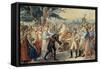Napoleon I Receiving the Keys of Vienna, 1805-null-Framed Stretched Canvas