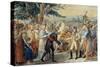 Napoleon I Receiving the Keys of Vienna, 1805-null-Stretched Canvas