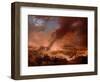 Napoléon I Visiting the Bivouacs of the Army in the Evening-Louis Albert Guislain Bacler d'Albe-Framed Giclee Print