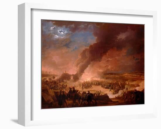 Napoléon I Visiting the Bivouacs of the Army in the Evening-Louis Albert Guislain Bacler d'Albe-Framed Giclee Print