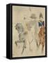 Napoléon Ier à cheval-Henri de Toulouse-Lautrec-Framed Stretched Canvas