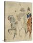 Napoléon Ier à cheval-Henri de Toulouse-Lautrec-Stretched Canvas