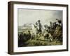 Napoléon Ier à la bataille de Wagram, 6 juillet 1809 (il est accompagné du général Bessières)-Horace Vernet-Framed Giclee Print