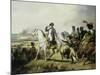 Napoléon Ier à la bataille de Wagram, 6 juillet 1809 (il est accompagné du général Bessières)-Horace Vernet-Mounted Giclee Print