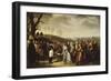 Napoléon Ier accueillant les familles polonaises qui viennent se mettre sous sa protection et-Marie Nicolas Ponce-Camus-Framed Giclee Print