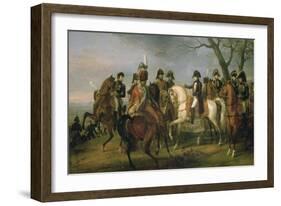 Napoléon Ier donnant l'ordre avant la bataille d'Austerlitz, 2 décembre 1805-Antoine Charles Horace Vernet-Framed Giclee Print