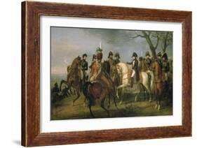 Napoléon Ier donnant l'ordre avant la bataille d'Austerlitz, 2 décembre 1805-Antoine Charles Horace Vernet-Framed Giclee Print