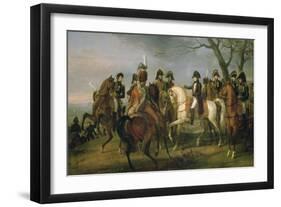 Napoléon Ier donnant l'ordre avant la bataille d'Austerlitz, 2 décembre 1805-Antoine Charles Horace Vernet-Framed Giclee Print