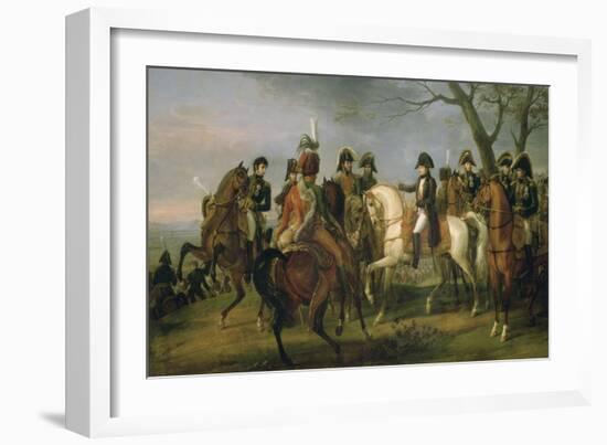 Napoléon Ier donnant l'ordre avant la bataille d'Austerlitz, 2 décembre 1805-Antoine Charles Horace Vernet-Framed Giclee Print