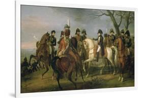 Napoléon Ier donnant l'ordre avant la bataille d'Austerlitz, 2 décembre 1805-Antoine Charles Horace Vernet-Framed Premium Giclee Print