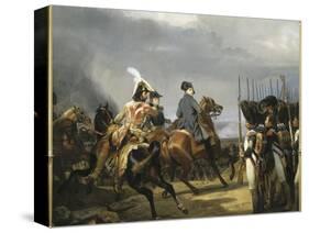 Napoléon Ier passant devant les troupes à la bataille d'Iena, 14 octobre 1806 (bataille contre-Horace Vernet-Stretched Canvas