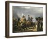 Napoléon Ier passant devant les troupes à la bataille d'Iena, 14 octobre 1806 (bataille contre-Horace Vernet-Framed Giclee Print