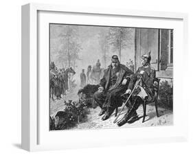 Napoleon III and Bismarck on the Morning after the Battle of Sedan, 1870-W^ Camphausen-Framed Giclee Print