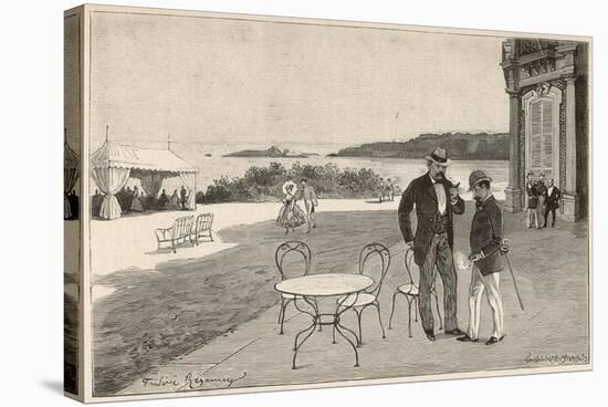 Napoleon III and Bismarck-Frederic Reganey-Stretched Canvas