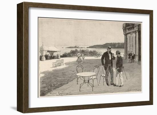 Napoleon III and Bismarck-Frederic Reganey-Framed Art Print