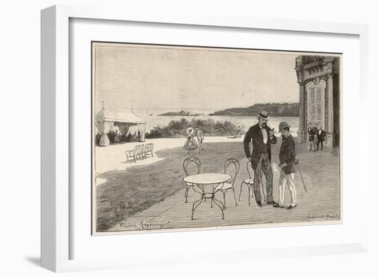 Napoleon III and Bismarck-Frederic Reganey-Framed Art Print